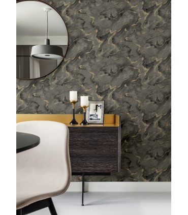 4105-86602 - Silenus Charcoal Marbled Wallpaper by A Street