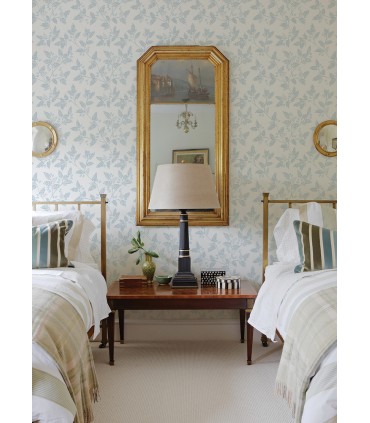 4074-26602 - Ardell Light Blue Botanical Wallpaper by A Street