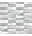 4074-26644 - Braden Grey Tile Wallpaper by A Street