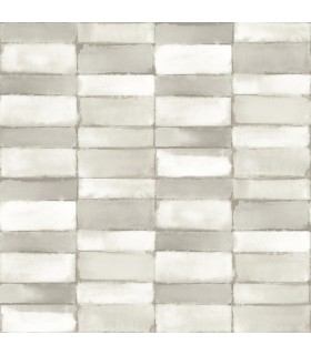 4074-26645 - Braden Silver Tile Wallpaper by A Street