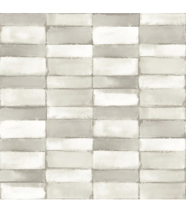 4074-26645 - Braden Silver Tile Wallpaper by A Street