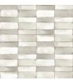 4074-26645 - Braden Silver Tile Wallpaper by A Street