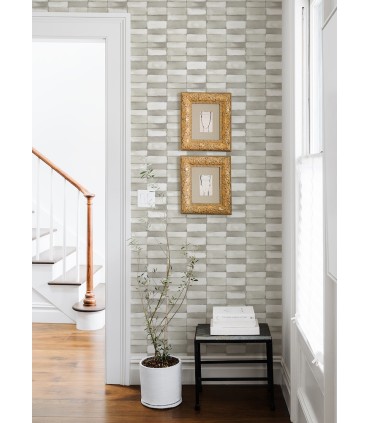 4074-26645 - Braden Silver Tile Wallpaper by A Street