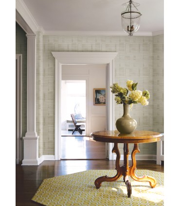 4074-26619 - Callaway Beige Woven Stripes Wallpaper by A Street
