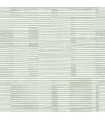 4074-26621 - Callaway Green Woven Stripes Wallpaper by A Street