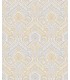 4074-26615 - Fernback Yellow Ornate Botanical Wallpaper by A Street