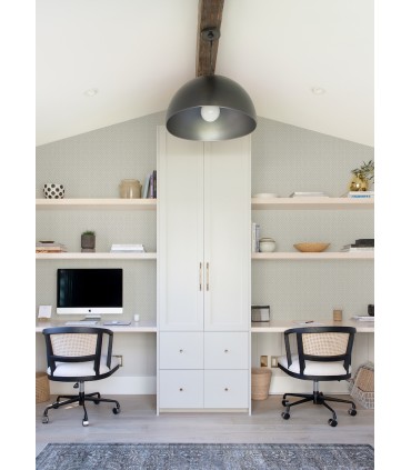 4074-26652 - Glynn Light Grey Chevron Wallpaper by A Street