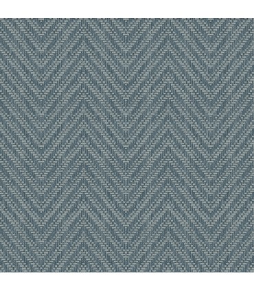 4074-26654 - Glynn Teal Chevron Wallpaper by A Street