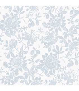 4074-26631 - Helen Light Blue Floral Trail Wallpaper by A Street
