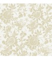 4074-26632 - Helen Gold Floral Trail Wallpaper by A Street