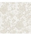 4074-26633 - Helen Taupe Floral Trail Wallpaper by A Street