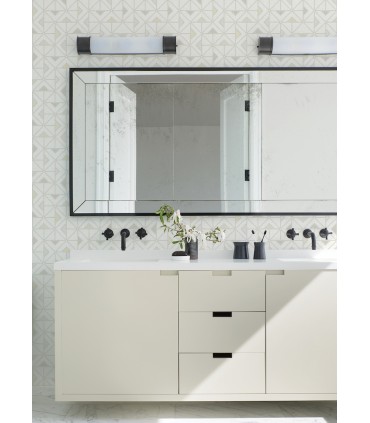 4074-26636 - Jekyl Beige Triangles Wallpaper by A Street