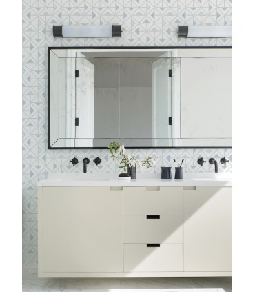 4074-26635 - Jekyl Blue Triangles Wallpaper by A Street