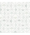 4074-26634 - Jekyl Green Triangles Wallpaper by A Street