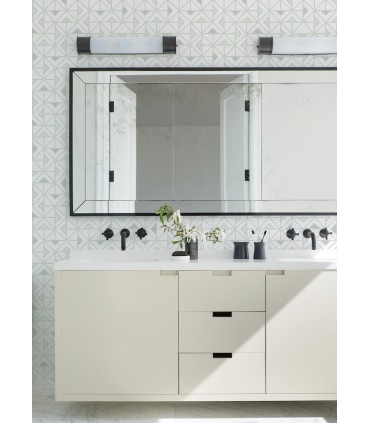 4074-26634 - Jekyl Green Triangles Wallpaper by A Street