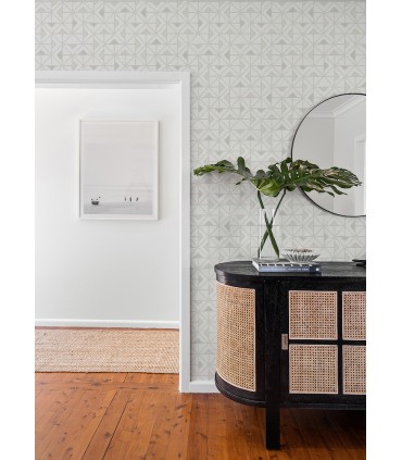 4074-26637 - Jekyl Neutral Triangles Wallpaper by A Street