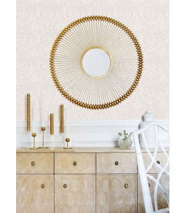 4074-26641 - Scout Lavender Floral Ogee Wallpaper by A Street