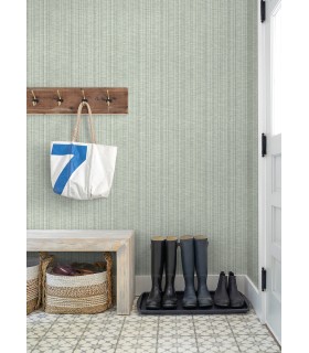 4074-26655 - Simon Green Woven Texture Wallpaper by A Street