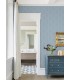 4074-26607 - Walcott Light Blue Stitched Trellis Wallpaper by A Street