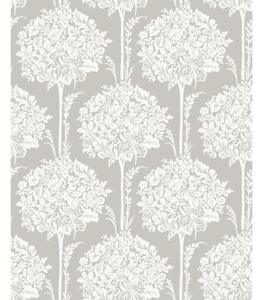 4074-26625 - Zaria Grey Topiary Wallpaper by A Street