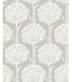 4074-26625 - Zaria Grey Topiary Wallpaper by A Street