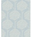 4074-26622 - Zaria Light Blue Topiary Wallpaper by A Street