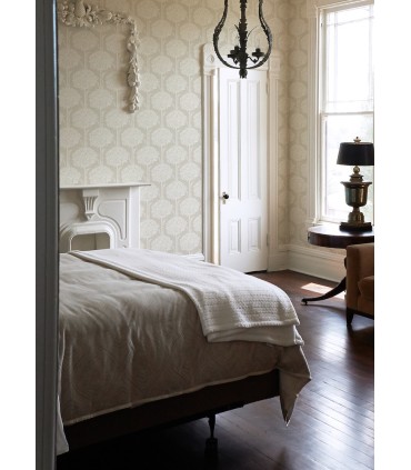 4074-26626 - Zaria Taupe Topiary Wallpaper by A Street