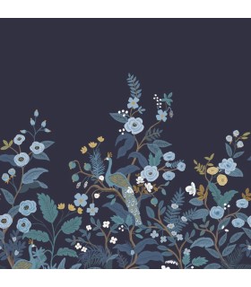 RP7396M - Peacock Wallpaper Mural by Rifle Paper Co.