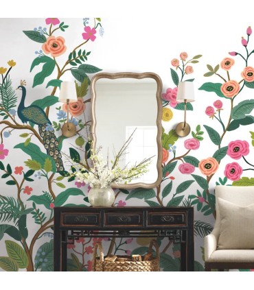RP7397M - Peacock Wallpaper Mural by Rifle Paper Co.