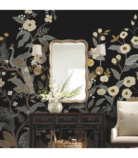 RP7399M - Peacock Wallpaper Mural by Rifle Paper Co.