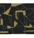 MD7115 - Black & Gold Abstract Geo Wallpaper- Modern Metals 2