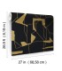 MD7115 - Black & Gold Abstract Geo Wallpaper- Modern Metals 2
