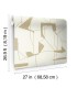 MD7113 - Cream & Gold Abstract Geo Wallpaper- Modern Metals 2