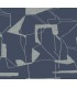 MD7112 - Navy and Silver Abstract Geo Wallpaper- Modern Metals 2