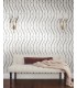 MD7173 - White and Silver Graceful Geo Wallpaper- Modern Metals 2