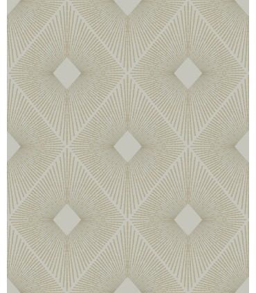 MD7133 -  Light Grey and Gold Harlowe Wallpaper- Modern Metals 2