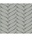 MD7163 - Charcoal & Silver Luminous Leaves Wallpaper- Modern Metals 2