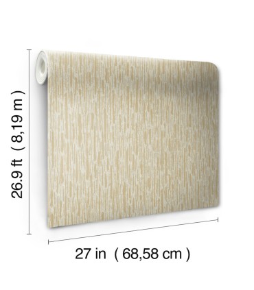 MD7152 - Nuetrals and Gold Metallic Cascade Wallpaper- Modern Metals 2