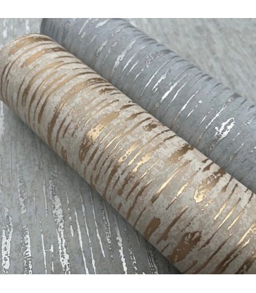 MD7153 - Pale Green and Silver Metallic Cascade Wallpaper- Modern Metals 2