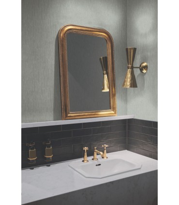 MD7153 - Pale Green and Silver Metallic Cascade Wallpaper- Modern Metals 2