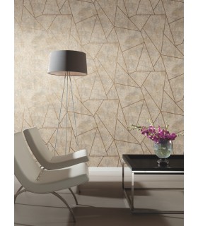 NW3504 - Neutral & Gold Nazca Wallpaper-Modern Metals 2