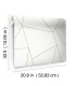 MD7182 - White & Gold Nazca Wallpaper - Modern Metals 2