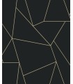 MD7181 - Black & Gold Nazca Wallpaper- Modern Metals 2