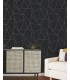 MD7181 - Black & Gold Nazca Wallpaper- Modern Metals 2