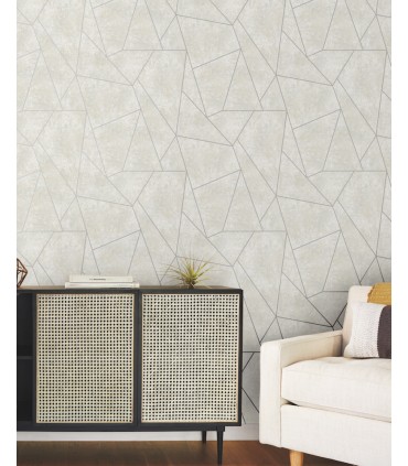 MD7183 -   Light Grey and Silver Nazca Wallpaper Wallpaper- Modern Metals 2