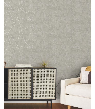 NW3503 - Grey and Silver Nazca Wallpaper-Modern Metals 2