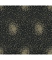 MD7102 - Black & Gold Petite Leaves Wallpaper- Modern Metals 2