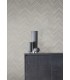 MD7227 - Taupe & Silver Polished Chevron Wallpaper- Modern Metals 2