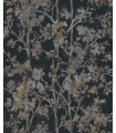 NW3580 - Black & Multi Shimmering Foliage Wallpaper-Modern Metals 2