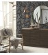 NW3580 - Black & Multi Shimmering Foliage Wallpaper-Modern Metals 2